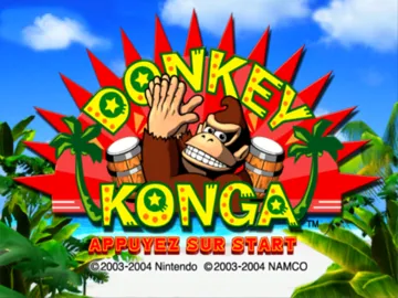 Donkey Konga screen shot title